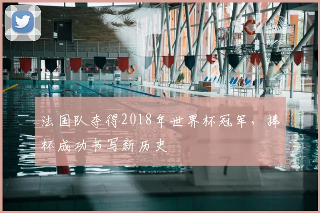 法国队夺得2018年世界杯冠军,捧杯成功书写新历史